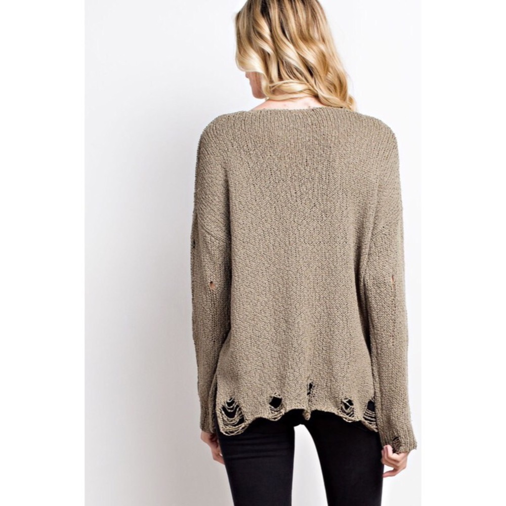 >>LAST<< Nilla Destroyed Lightweight Sweater - Picture 4 of 5